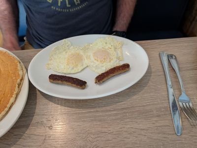 Eggs and sausage