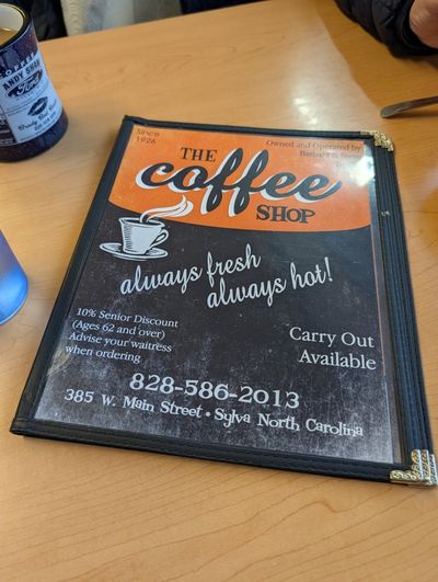 The menu